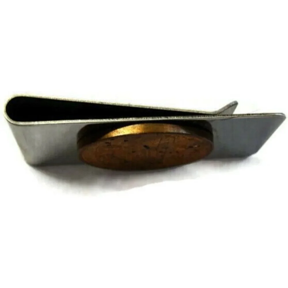 1964 20 Centavos Coin Money Clip Stainless Steel Wallet Cash ID Holder Silver
